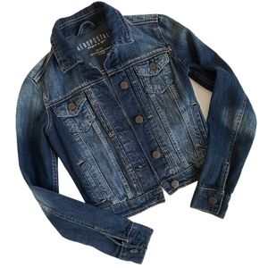 Aeropostale Cropped Blue Denim Jean Jacket XS